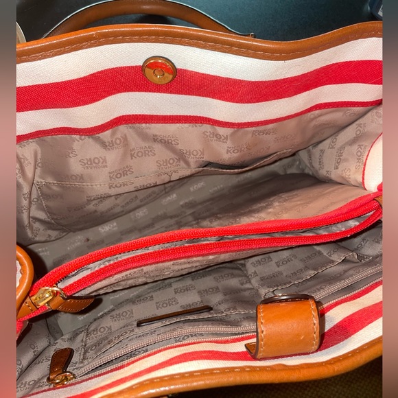 Michael Kors leather and canvas limited edition handbag - Picture 5 of 8